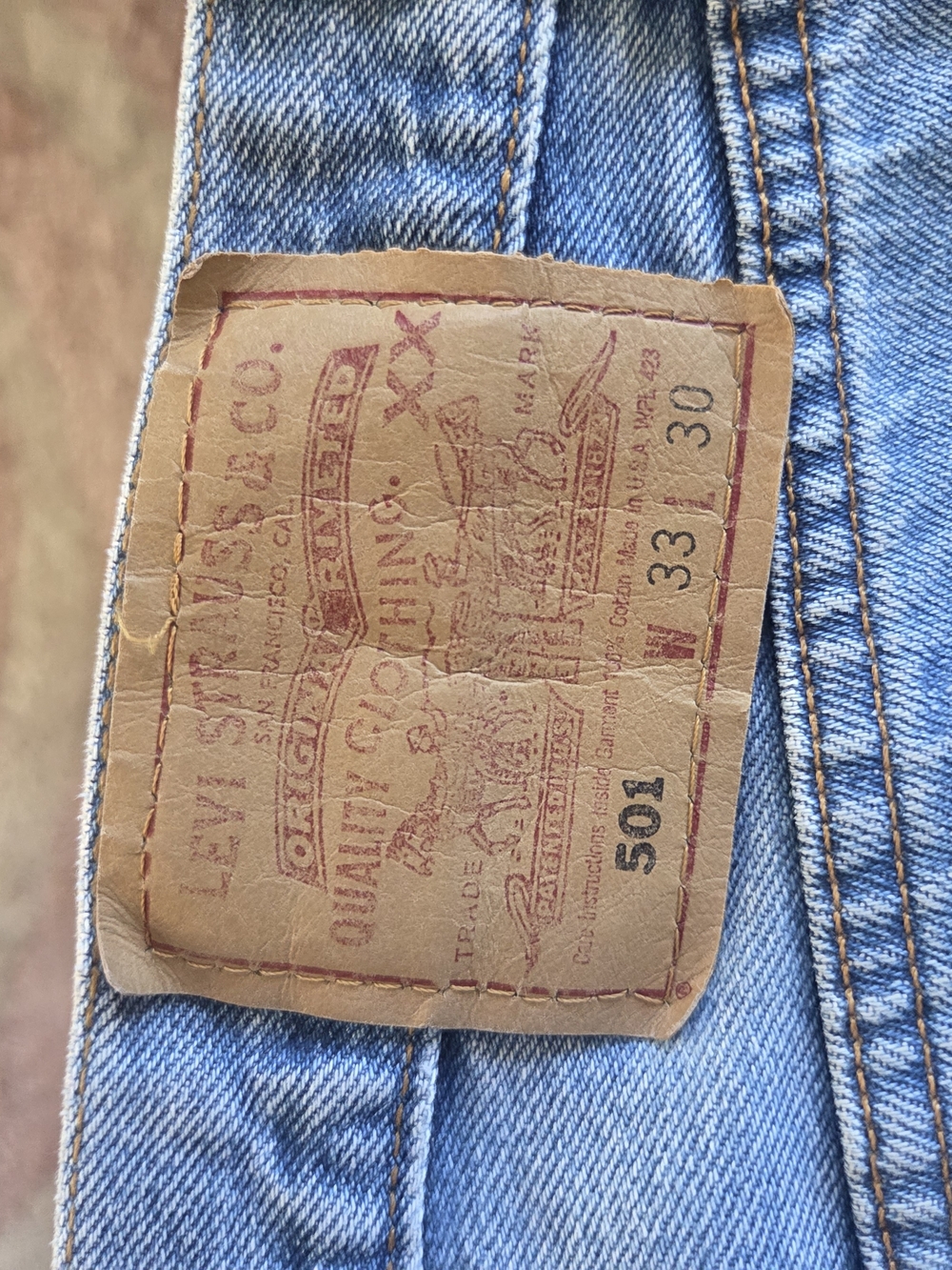 Levi's 501 Straight Men's Jeans in Light Blue Denim